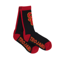 USC Trojans Men's 47 Brand Black SC Interlock Bolt Sport Crew Socks